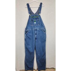 Vintage Liberty Bib Overalls Mens 42x32 Blue Denim Workwear Dungarees Farm USA